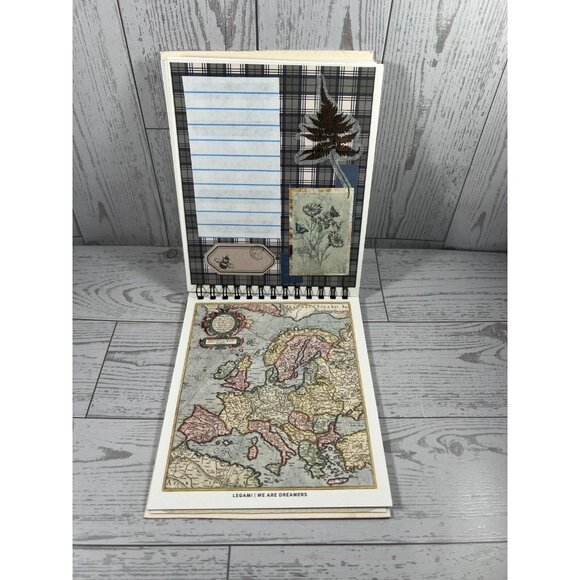 Handmade Spiral Junk Journal  4.75"x6" City Map Cover  Memory Keeper - Picture 9 of 11